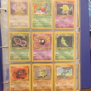 Pokemon Card Collection - Yellow, Green, Purple, Red